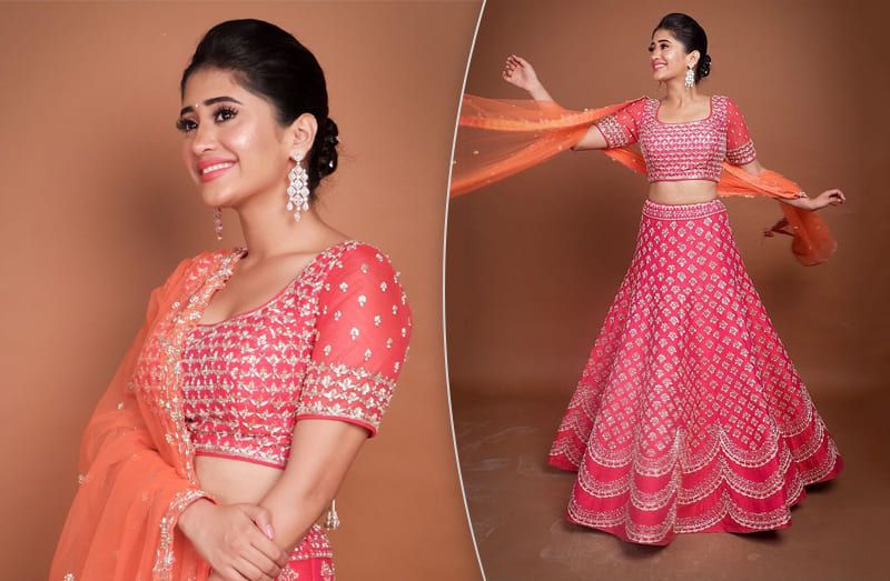 Shivangi Joshi's Pink Lehenga Is Perfect For The Wedding Season!