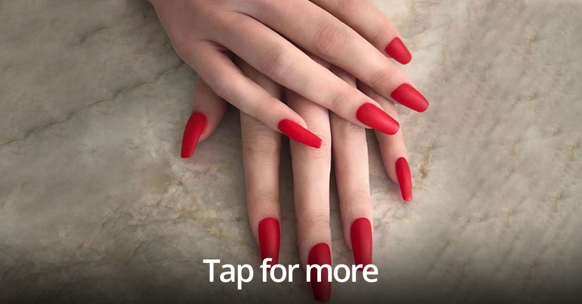 Are Matte Red Nails The New Summer Obsession?